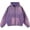 Purple, variant on TQWQT Womens Vintage Washed Zip Up Hoodie Oversized Drop Shoulder Jacket American Casual Kangaroo Pocket Gradient Tie Dye Sweatshirt Loose Fit Long Sleeve Outerwear Streetwear Fashion Tops Black L