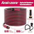 thumbnail image 2 of Heavy Duty Flexible Rubber Garden Hose 100 Ft 5/8 Inch - Kink Resistant, All-Weather Lightweight Water Hose with 600 PSI Burst Pressure for Yard, Lawn & Car Wash, 2 of 5