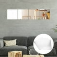 thumbnail image 4 of FRCOLOR 4pcs Wall Mirror Tiles Glassless Mirror Shatterproof Frameless Mirror for Home Door Wall,31.5"X26.18"X0.39", 4 of 11