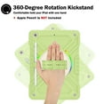 thumbnail image 3 of Hard Back Cover Case for Apple 10.2-inch iPad 9th/8th/7th Generation (2021/2020/2019) - Portable Case with Rotating View Kickstand & Shoulder/Hand Strap,  Shockproof Sturdy Rugged Cover, Green+White, 3 of 8