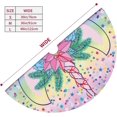 thumbnail image 4 of Easter Eggs Colorful Flowers 36 Inch Christmas Tree Skirt Round Winter Snow Suitable for Christmas Xmas Halloween Holiday Party Decor Decoration Occasion, 4 of 6