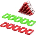 thumbnail image 1 of Bottle And Can Stacker For Refrigerator, 2pcs Non-slip Silicone Collapsible Wine Rack Beer Can Holder Organizer. (red And Green), 1 of 5
