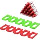 thumbnail image 1 of Bottle And Can Stacker For Refrigerator, 2pcs Non-slip Silicone Collapsible Wine Rack Beer Can Holder Organizer. (red And Green), 1 of 5