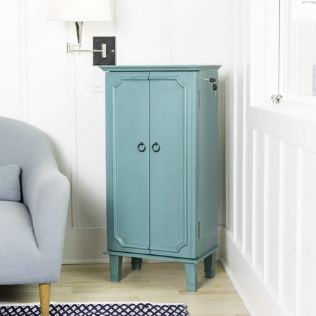Hives Honey Cabby Fully Locking Jewelry Armoire Turquoise Hives Honey Cabby Fully Locking Jewelry Armoire Turquoise