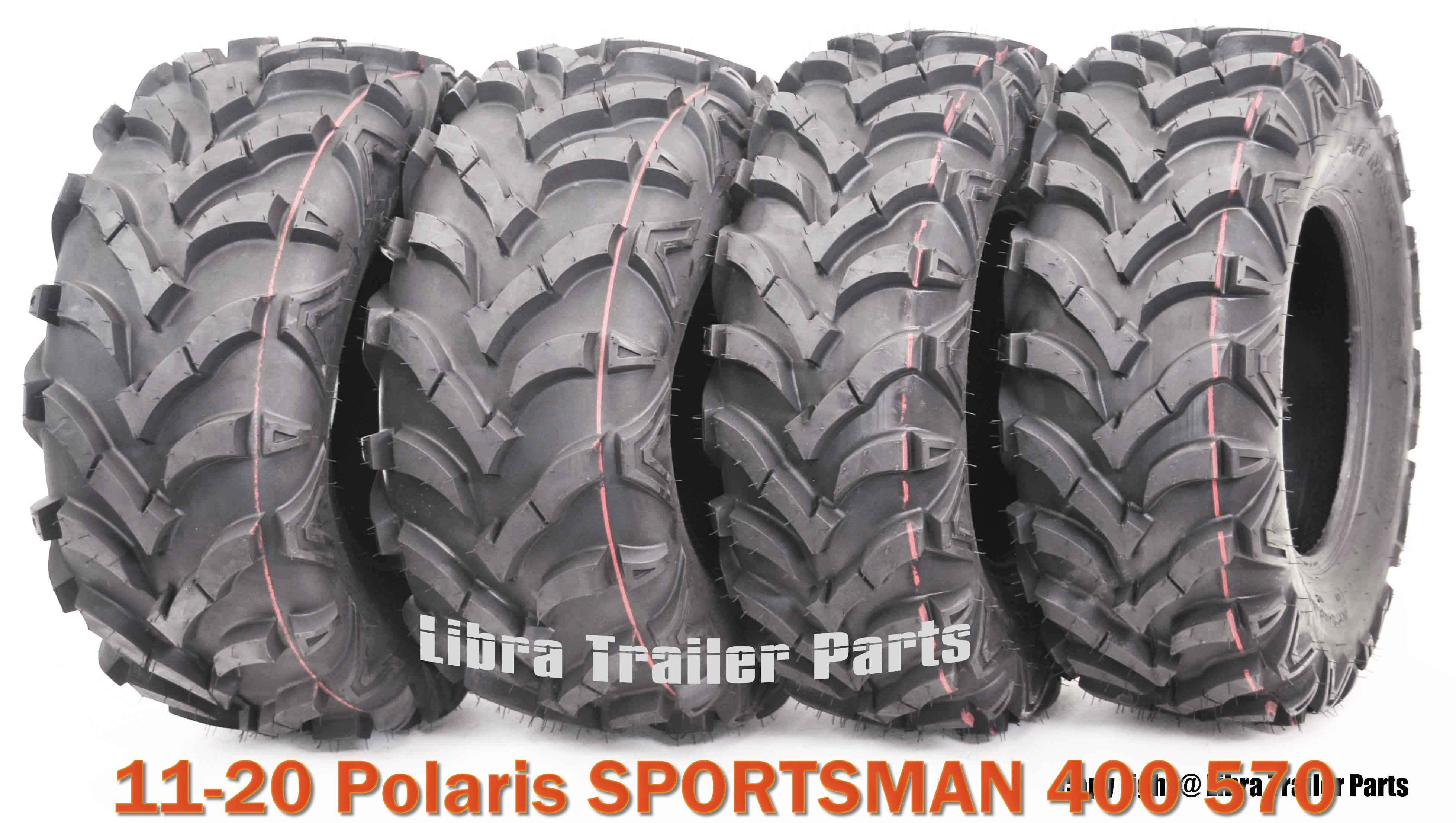 25X8X12 & 25X10X12 Set 4 ATV Solid Mud Tires fit 1120 Polaris