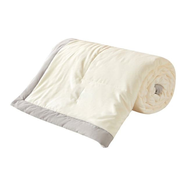 Essentiels Populaires pour la Maison, Couette d'Été en Coton Lavé Léger, Fraîche et Confortable, Effet Double Froid, Couverture Respirante, Légère, Double Froid, Lavable en Machine (150x100cm)