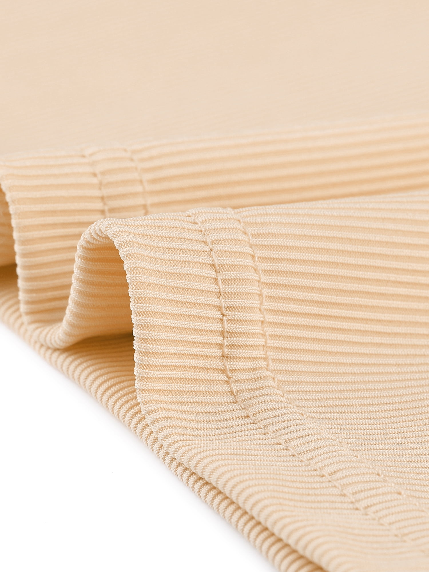 DARING DIVA Women's Plus Ribbed Knit Cutout Twist Knot Neckline Blouse 3X Beige