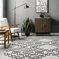 thumbnail image 6 of nuLOOM Tashia SpinClean Modern Geometric Machine Washable Area Rug, 5' x 8', Tashia Charcoal, 6 of 7