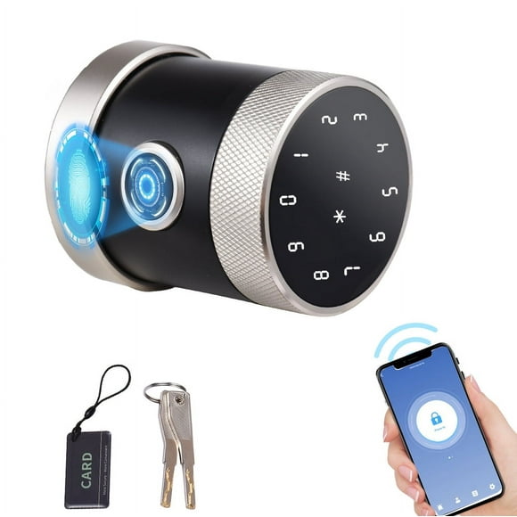 5-in-1 Unlock Smart Door Lock Keyless Entry Biometric Door Knob