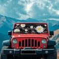 thumbnail image 4 of FUIALDOLG Windshield Sun Shade, Daisy Music Notes Sunshade Compatible with Car Off-road Vehicle Foldable Windshield Sun Visor Blocks UV Rays 52.95x16.14 inch, 4 of 7
