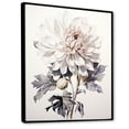 thumbnail image 2 of Designart "Elegance In Black And White Dahlia Florescence" Dahlia Floater Framed Wall Art Prints, 2 of 5