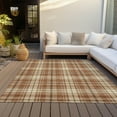 thumbnail image 6 of Addison Rugs Chantille Indoor/Outdoor Transitional Plaid Paprika Washable Rectangle Rug, 9' x 12', 6 of 6