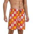 thumbnail image 2 of Tideii golf Print Men's Short Pajama Pants, Elastic Pocket Summer Pajama Pants Sleepwear, Lounge Pants-Small, 2 of 6