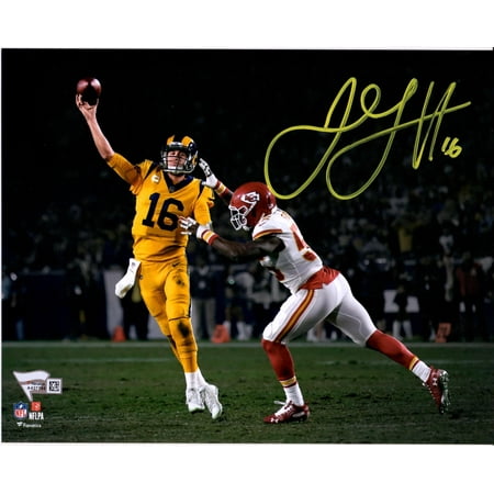 Yellow Signed - Jared Goff Los Angeles Rams Autographed 8
