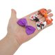 thumbnail image 4 of Ganchos de pelo de Halloween de 3 piezas con clip de pico de pato para mujeres en púrpura y blanco, 4 of 5
