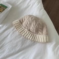 thumbnail image 6 of SikaFu Women's Twist Knitted Bucket Hat Winter Female Color Block Knit Fisherman Caps Girls Outdoor Basin Hat Ladies Panama Bob Gorros, 6 of 6