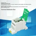 thumbnail image 4 of 3 Positions Power Distribution Block, 690V 160A C45 DIN Rail Terminal Bus Bar Terminal Block with Cover, RV Junction Block for Automotive Marine, Car Boat, 4 of 8