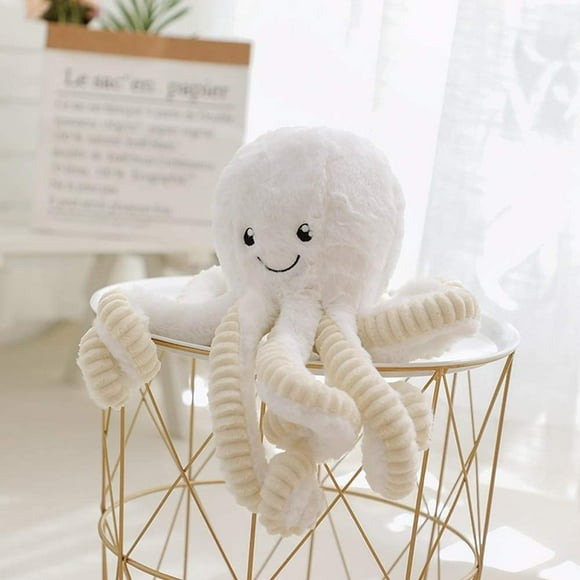 LAICAIW Plush Cute Octopus Dolls Soft Stuffed Marine Animal for Boys Girls Birthday Presents (16 inch, White)