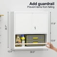 thumbnail image 2 of GREATMEET Locking Metal Garage Storage Cabinet with Doors and Shelves, 31" H Lockable Wall Cabinet Storage, White Steel Wall Mount Cabinet for Office, 2 of 15