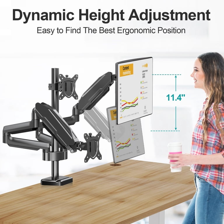 HOMOUNT Triple Monitor Mount 3 Screens Up To 32" photo 8