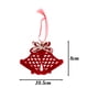 thumbnail image 3 of 10/1 piezas de guirnalda colgante de peluche rojo navideño con copos de nieve para árbol de Navidad, adornos colgantes para fiesta de Navidad, decoración del hogar, regalos de Año Nuevo, 3 of 5