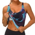 thumbnail image 3 of Daiia Lively Cute Turtle Printed Women's Sports Bra, Breathable Activewear Bra with U-Back Design and Removable Pads, Comfortable and Supportive for Yoga, Workout-X-Large, 3 of 8