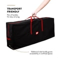 thumbnail image 4 of Premium Large Christmas Tree Storage Bag - Fits Up to 9 ft. Tall Artificial Disassembled Trees, Durable Handles & Sleek Dual Zipper - Holiday Xmas Bag Made of Tear Proof 600D Oxford, 4 of 7