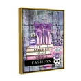 thumbnail image 3 of Stupell Industries Modern Purple Fashion Books Beauty & Fashion Painting Gold Floater Framed Art Print Wall Art, 25 x 31, 3 of 9