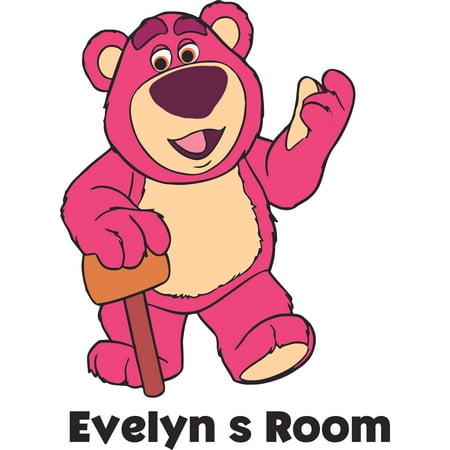 Pink Teddy Bear Disney Toy Story Customized Wall Decal Custom