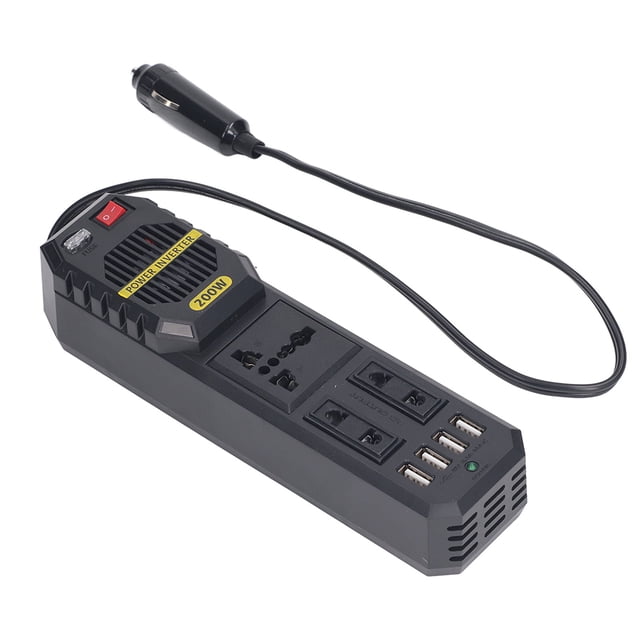 Car Outlet Converter,Car Power Inverter 200W Car Power Converter D Vto A V Car Power Inverter Exquisite Design