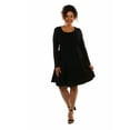 thumbnail image 5 of Women's Plus Black Midi Dress, 5 of 5