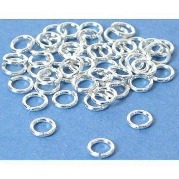 50 Sterling Silver Open Jump Rings Jewelry Findings 22 Gauge 4mm