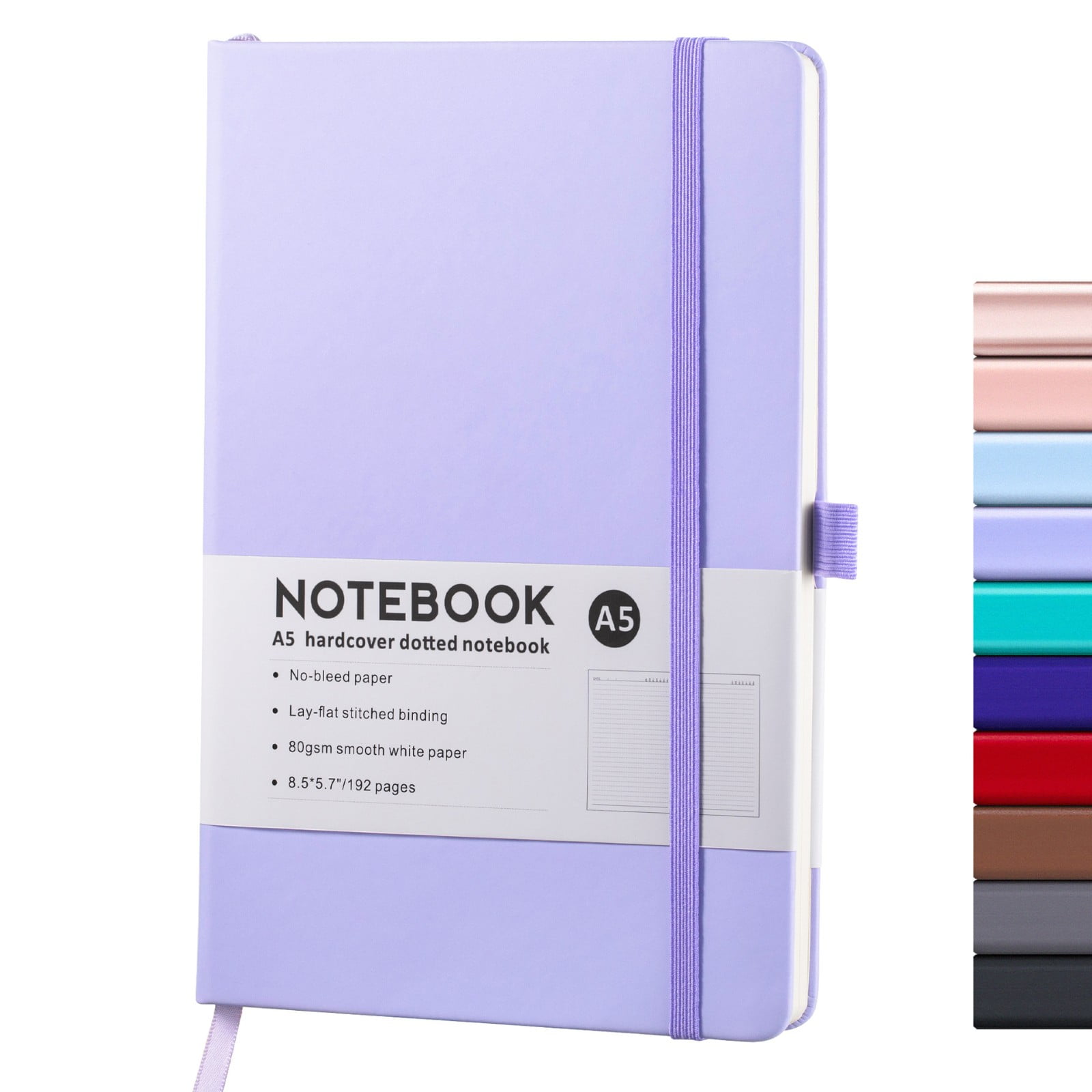 Cheap Minimally designed A5 notebook elastic strap and