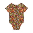 thumbnail image 2 of Daiia Hippie Peace Love Printed Unisex-Baby Short Sleeve Onesies Bodysuits Baby Climbing Clothes Soft and Comfortable Romper with Expandable Shoulder Design-3 Months, 2 of 8