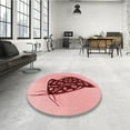 thumbnail image 4 of Ahgly Company Machine Washable Indoor Rectangle Transitional Grapefruit Red Area Rugs, 8' x 12', 4 of 7