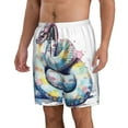thumbnail image 2 of Salouo Watercolor Snake Pattern Swim Trunks for Men,Men's Hawaiian Bathing Suit Swimsuits Quick Dry Swimming Board Shorts Beach Shorts with Pockets-XX-Large, 2 of 6