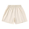thumbnail image 3 of Yindaity Kids Basketball Shorts Toddler to Youth Athletic Shorts for Boys and Girls Soccer Basketball Sports(Beige,4-5 Years), 3 of 8