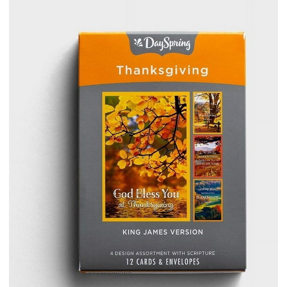 Card-Boxed-Thanksgiving-Give Thanks Assortment (Box Of 12)