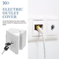thumbnail image 2 of Caja eléctrica de pared con tapa y cerradura para tomacorrientes. Caja eléctrica impermeable para exteriores. Caja de conexiones reforzada para tomacorrientes de pared., 2 of 8