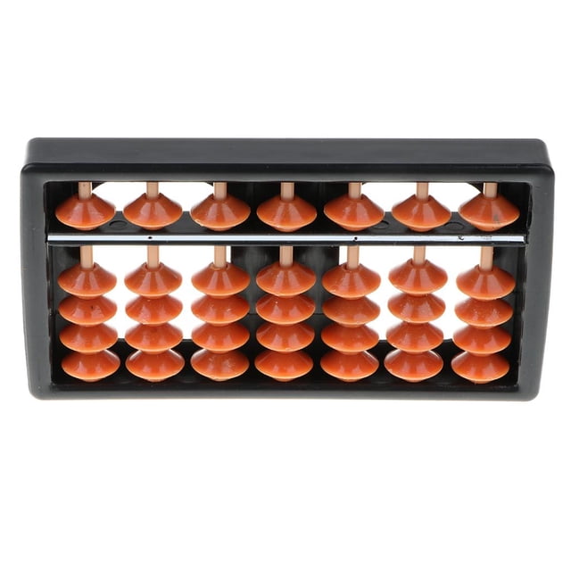 Marrones de Plástico 7 Dígitos Herramienta de Aprendizaje Y Enseñanza Aritmética Abacus Count Juguete de Aprendizaje de Zulema Ábaco aritmético portátil