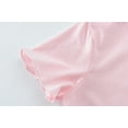 thumbnail image 6 of FEDPOP Toddler Girl Nightgowns Dresses Cotton Sleepshirts Summer Nighties Short Sleeve Pink Dress for Kids 4T, 6 of 7