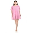 thumbnail image 5 of Vestido vaporoso Roman Fashion rosa con flores Talla 42 Curvy Plus Size, 5 of 5