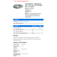 thumbnail image 2 of Front Brake Rotor - Compatible with 1985 - 1993, 1996 - 1999 Volkswagen Golf 1.8L 4-Cylinder 1986 1987 1988 1989 1990 1991 1992 1997 1998, 2 of 2