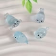 thumbnail image 3 of Glow in the Dark Mini Seal Figurines, Luminous Plastic Resin Ocean Animals for Miniature Gardens & DIY Decor, 3 of 8