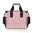 thumbnail image 7 of FORMRS Insulated Cooler Bag 24 Cans Capacity Soft Leakproof Lunch Box with Side Pockets, Strawberry Plaid Pattern, 7 of 7