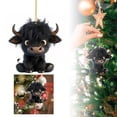 thumbnail image 1 of Make A Statement With The Small Cow Pendant A For Cow Lovers! Clear Acrylic Gemstones for Crafts Stained Glass Hanger Rings Large Stained Glass Panel Window Set Christmas Birds Glass Car Hanging, 1 of 3