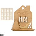 thumbnail image 1 of Calendario de Cuenta regresiva navideño de madera, Calendario de Adviento, decoración de árbol de Navidad hueco, adorno de escritorio 2024, 1 of 4