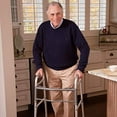 thumbnail image 3 of Carex Aluminium Lightweight Dual-Button Folding Walker for Seniors, 300 lb Weight Capacity, 3 of 7