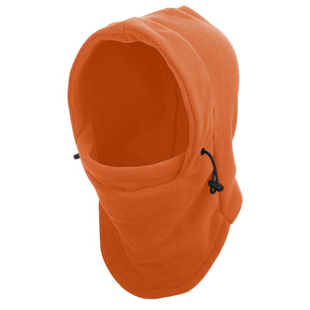 Baberdicy Ski Mask Face Mask Winter Outdoor Riding Windproof Fleece Hood Mask Thick Warm Snow Cap Mask Eye Mask Orange