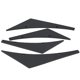thumbnail image 4 of Set of 4 universal black front bumper spoilers, 4 of 4